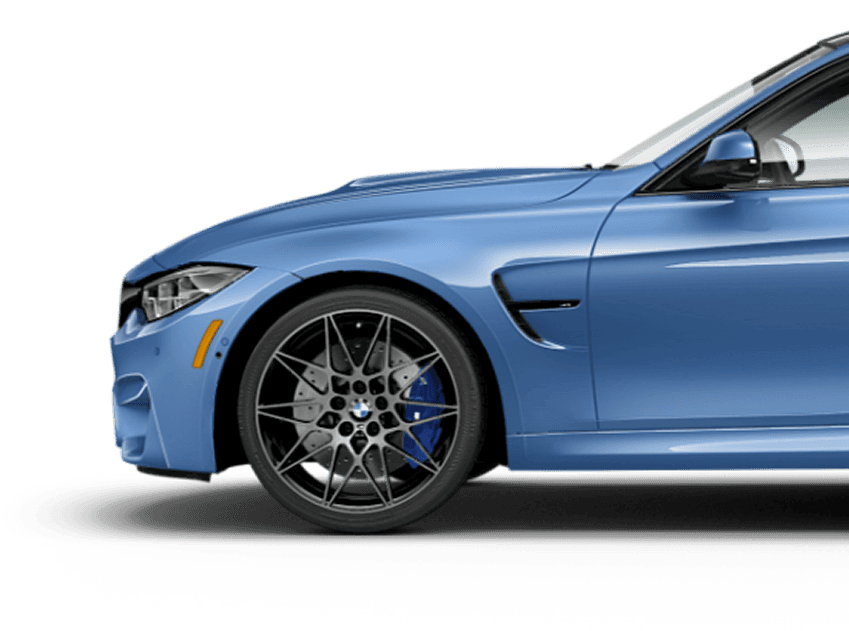 Carro seminovo azul disponível na Beneton Veículos